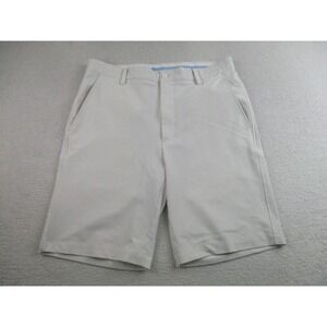FootJoy Golf Shorts Mens 34 White Performance Stretch Chino Flat Front FJ Active